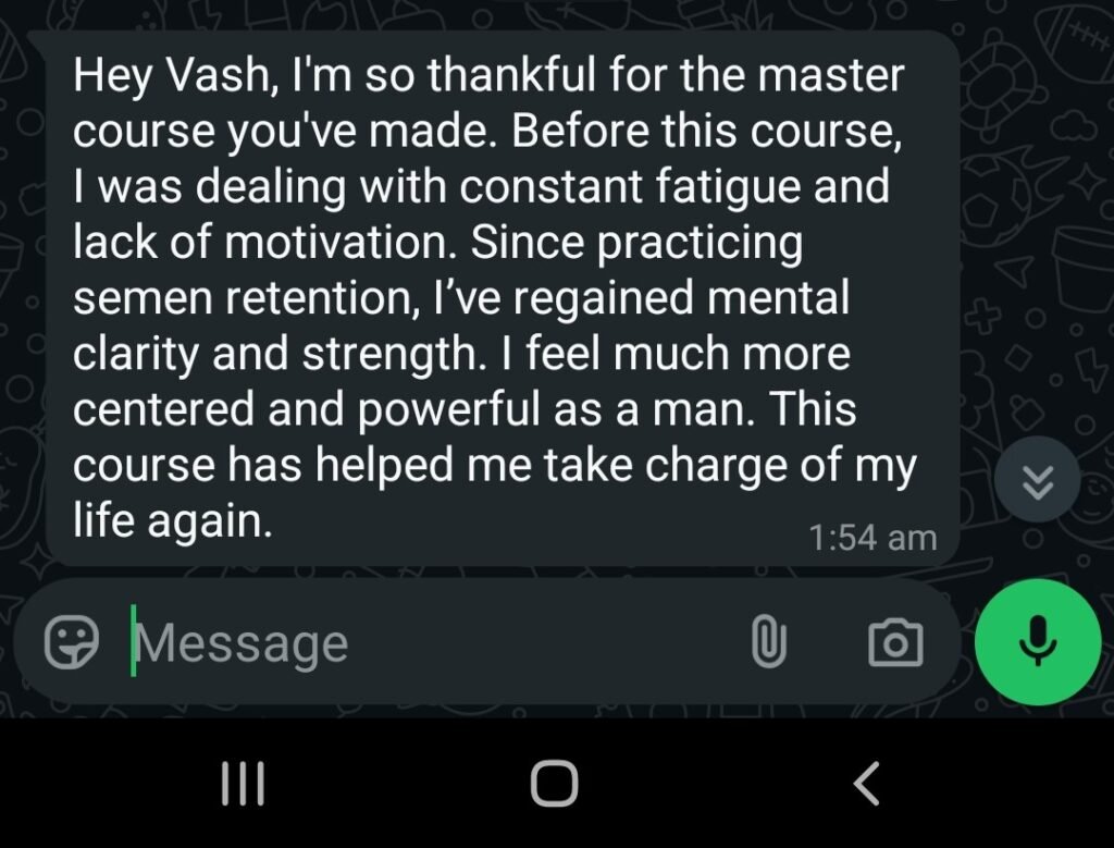 life-2k-spirit-semen-retention-course-for-men-health-ejaculation-control-bedroom-mastery-client-testimonial-happy